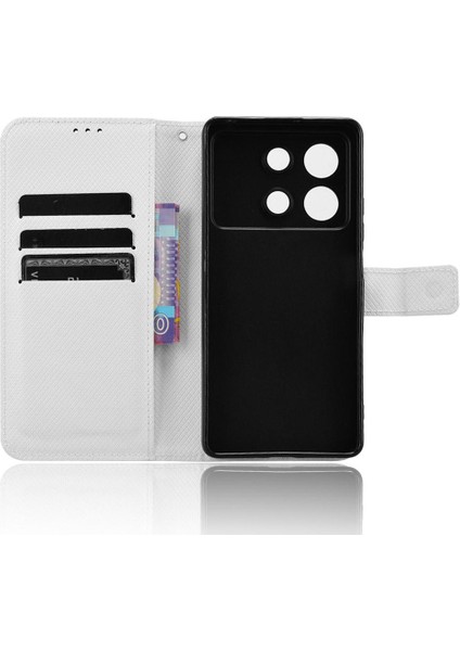 Xiaomi Poco X6 Neo 5g Manyetik Cüzdan Kapak Kickstand Kart Tutucu (Yurt Dışından)