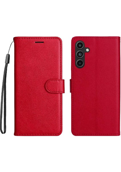 Samsung Galaxy A15 Iş Cüzdan Telefon Kılıfı Için Flip Case Klasik Katı (Yurt Dışından)
