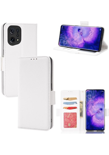 Oppo Bulmak Için Kılıf X5 Pu Deri Yan Toka Manyetik Cüzdan Kart Yuvaları (Yurt Dışından)