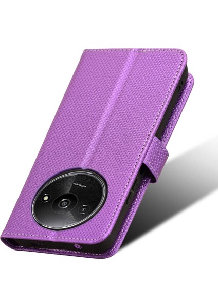 Xiaomi Poco C61 Kapak Manyetik Cüzdan Kart Tutucu Kickstand (Yurt Dışından)