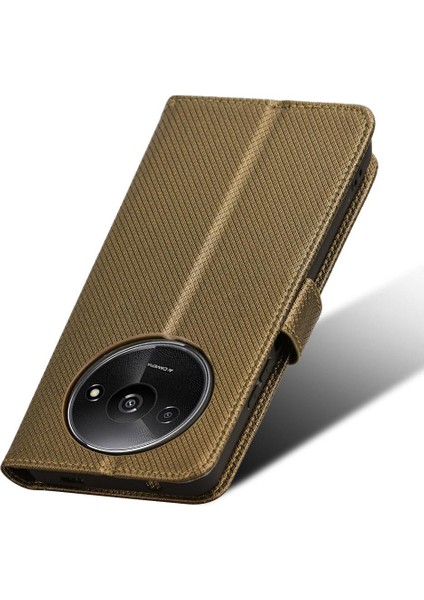 Xiaomi Poco C61 Kapak Manyetik Cüzdan Kart Tutucu Kickstand (Yurt Dışından)
