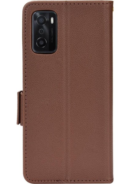 Oppo A55S 5g Pu Deri Cüzdan Manyetik Yan Toka Kart Yuvaları Için Kılıf (Yurt Dışından) fiyatları