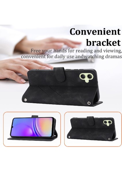 Samsung Galaxy A05 Bilek Kayışı El Cüzdan Kickstand Kredi Için Filp Durumda (Yurt Dışından) modelleri