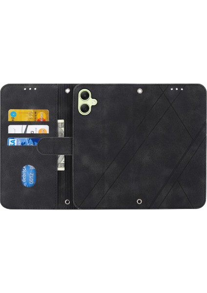 Samsung Galaxy A05 Bilek Kayışı El Cüzdan Kickstand Kredi Için Filp Durumda (Yurt Dışından) indirimleri