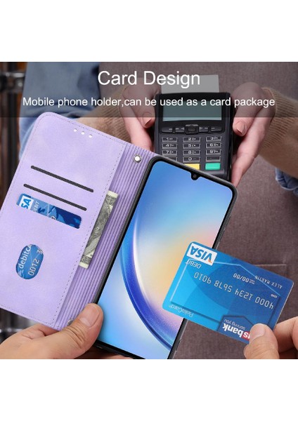 Samsung Galaxy A05S Pu Deri Kapak Için Kickstand Durumda Bilek Kayışı (Yurt Dışından) modelleri