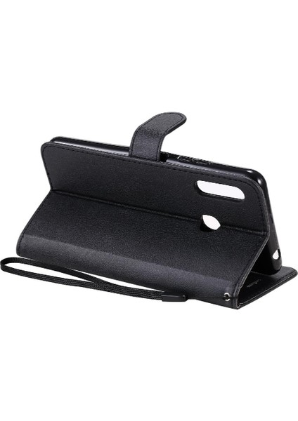 Kart Yuvası ile Samsung Galaxy A70E Için Flip Case Yüksek Kalite Deri Kılıf (Yurt Dışından)