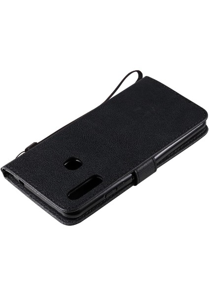 Kart Yuvası ile Samsung Galaxy A70E Için Flip Case Yüksek Kalite Deri Kılıf (Yurt Dışından)