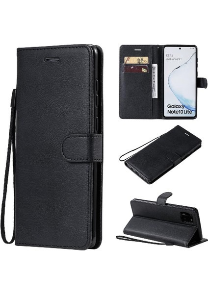 Samsung Galaxy Not 10 Lite Için Flip Case Kart Yuvası ile Yüksek Kalite Kılıf (Yurt Dışından)