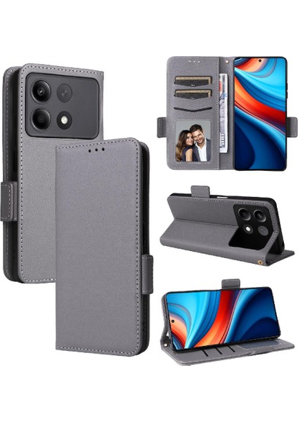 Xiaomi Poco X6 Neo 5g Pu Deri Cüzdan Kart Yuvaları Tutucu Yan (Yurt Dışından)