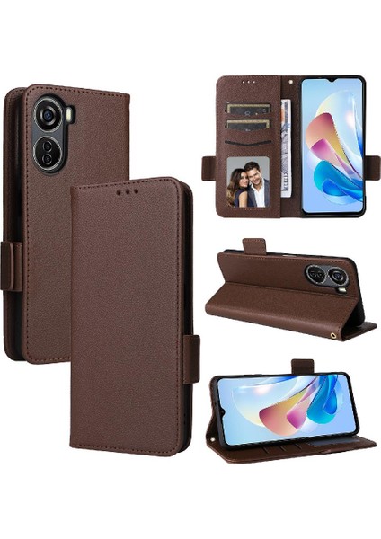 Zte Nubia Lvy Cüzdan Manyetik Pu Deri Kart Yuvaları Tutucu Yan (Yurt Dışından)