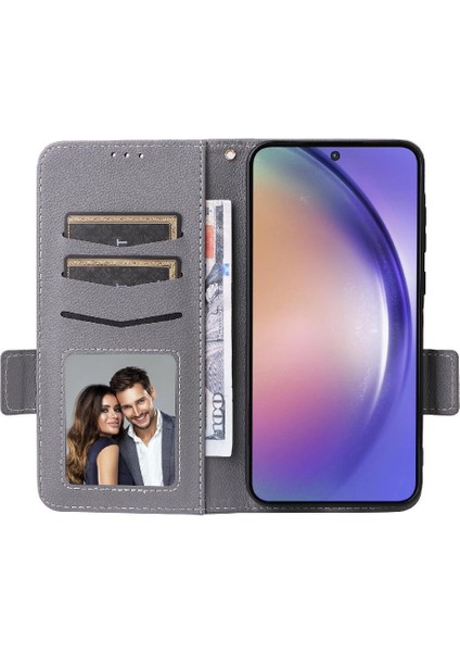 Samsung Galaxy Case 5g Yan Toka Pu Deri Manyetik Cüzdan Kart (Yurt Dışından) modelleri
