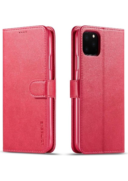 Iphone 11 Için Kılıf Pro Max Tutucu ile Buzağı Doku Yatay Flip Case (Yurt Dışından)