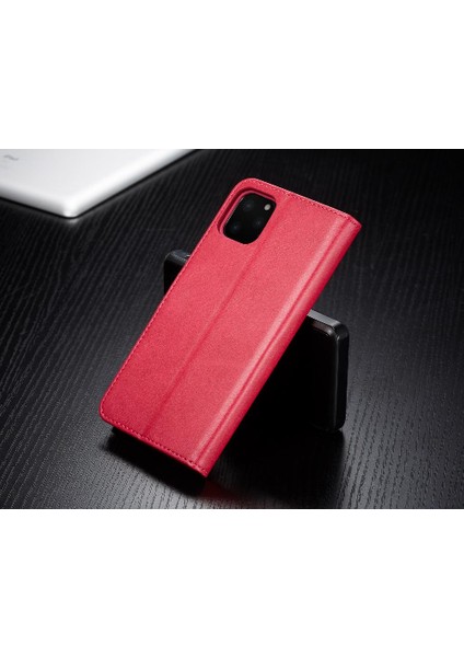 Iphone 11 Için Kılıf Pro Max Tutucu ile Buzağı Doku Yatay Flip Case (Yurt Dışından)