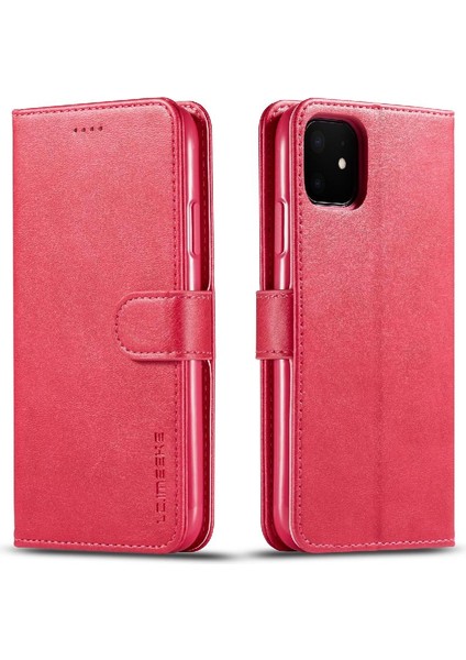 Tutucu ile iphone 11 Için Kılıf Buzağı Doku Yatay Çevir Deri Kılıf (Yurt Dışından)