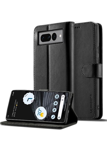 Google Pixel 7 Buzağı Doku Için Kılıf ile Yatay Çevir Deri Kılıf (Yurt Dışından)