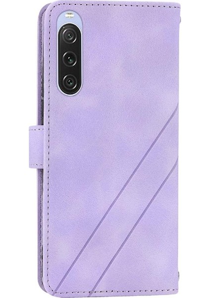 Sony Xperia 10 V Pu Deri Kayış Için Kickstand Kredi Kartı Durumda Tam (Yurt Dışından)