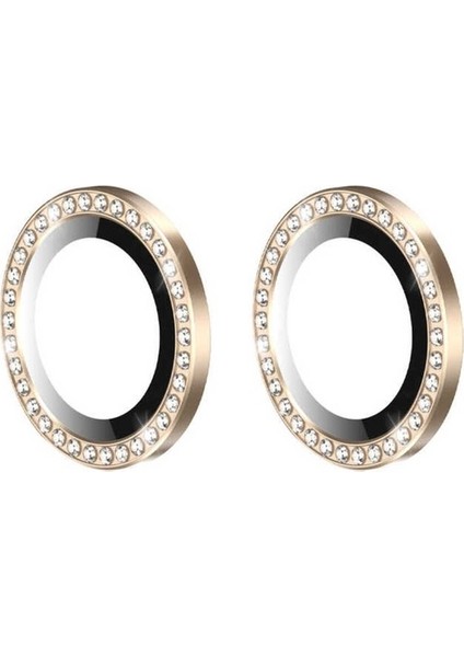 Apple iPhone 12 Uyumlu Cl-06 Kamera Lens Koruyucu, Gold