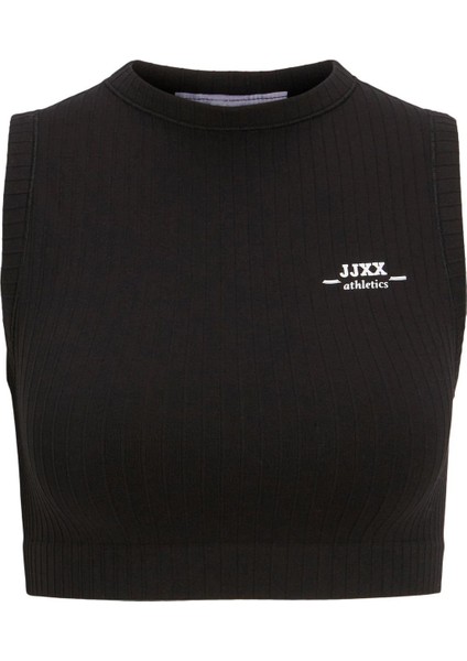 Jack&jones Jjxx 12219893 Kendınden Cuzgulu 0 Yaka Kolsuz Crop Tshırt modelleri