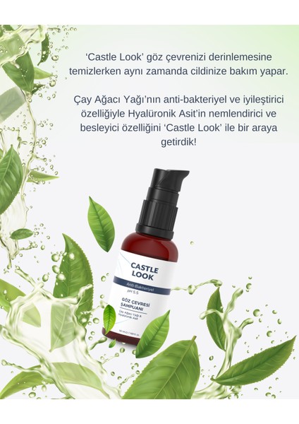 Castle Look Makyaj Temizleme ve  Göz Çevresi Şampuanı 50 ml Cstllg