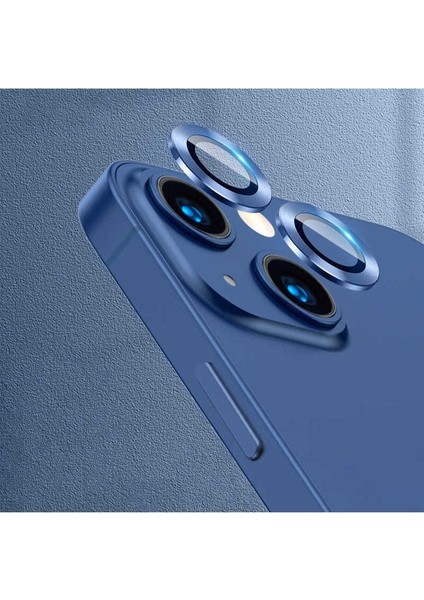 Apple iPhone 13 Mini Uyumlu Cl-04 Kamera Lens Koruyucu, Mavi