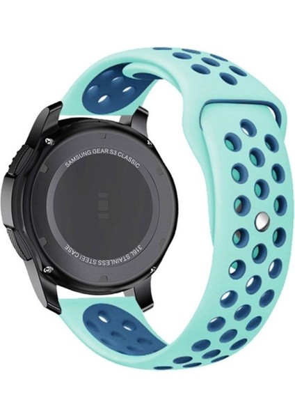 Amazfit Gtr Uyumlu Kordon Silikon Nike Delikli Spor Yumuşak Kayış, Turkuaz-Mavi fiyatları