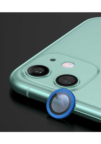 Apple iPhone 12 Mini Uyumlu Cl-07 Kamera Lens Koruyucu, Lacivert
