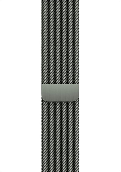 Apple Watch Uyumlu Kordon Hasır Metal Mıknatıs Kayış, Açık Gri