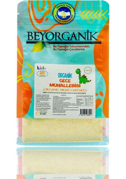 Organik Gece Muhallebisi 200gr