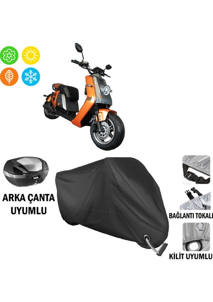 Musatti Sport 701 Pro Motosiklet Brandası Arka Çanta Bağlantı,kilit Uyumlu Siyah