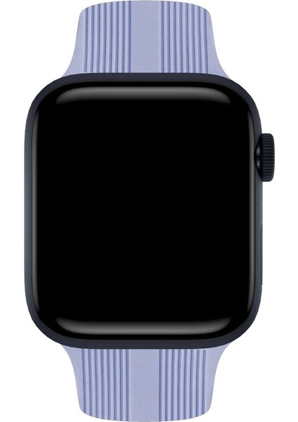 Apple Watch Uyumlu Kordon Silikon Yumuşak Spor Kayış, Lila