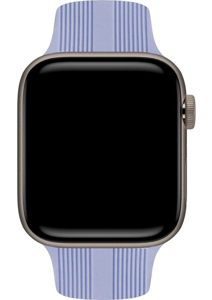 Apple Watch Uyumlu Kordon Silikon Yumuşak Spor Kayış, Lila