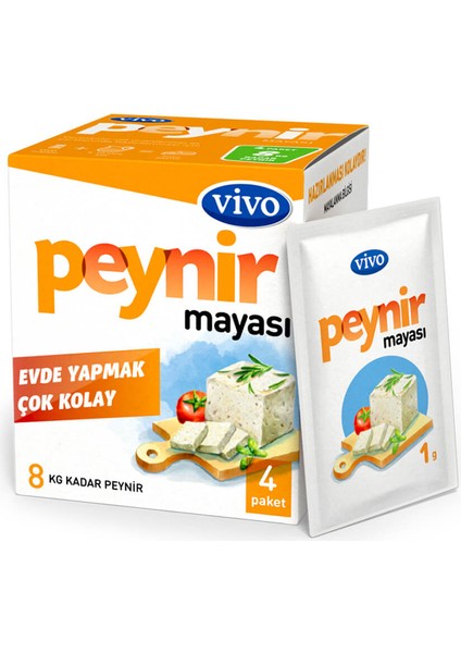 Peynir Mayası 4 * 1 gr