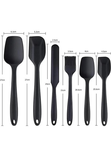 Isıya Dayanıklı Yanmaz Silikon Spatula Seti 6 Lı fiyatları