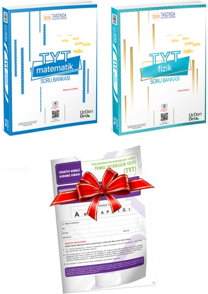 TYT Matematik + Fizik Soru Bankası + TYT Türkiye Geneli Deneme