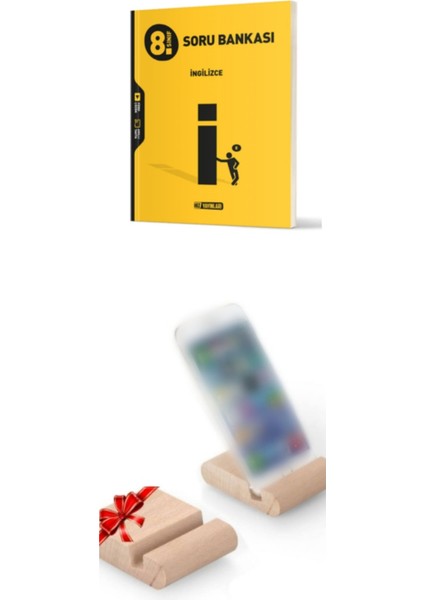 LGS 8. Sınıf Ingilizce Soru Bankası - Ahşap Telefon Tutucu