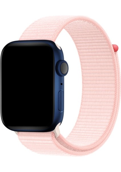 Apple Watch Uyumlu Kordon Klasik Hasır Örgü Spor Işlemeli Kayış, Pearl Pi fırsatları