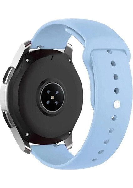 Huawei Watch Uyumlu Kordon Silikon Yumuşak Esnek A+ Kalite Spor Kayış, Açık Mavi modelleri