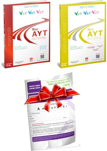 AYT Matematik + Edebiyat - Sosyal Bilimler 1 Deneme+ TYT Türkiye Geneli Deneme