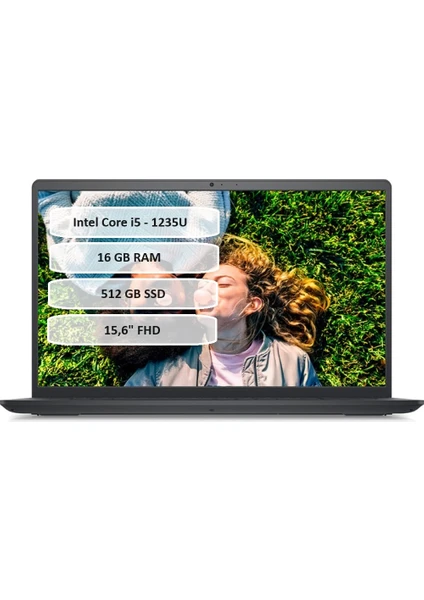 Inspiron 3520 I35202011U İ5-1235U 16 GB Ram 512 GB SSD 15.6 Inç Freedos Notebook