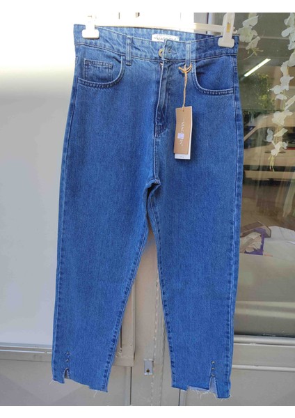 Denim Kot Pantolon Zımba Yıldız Detaylı fiyatları