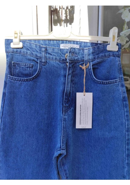 Denim Kot Pantolon Zımba Yıldız Detaylı modelleri