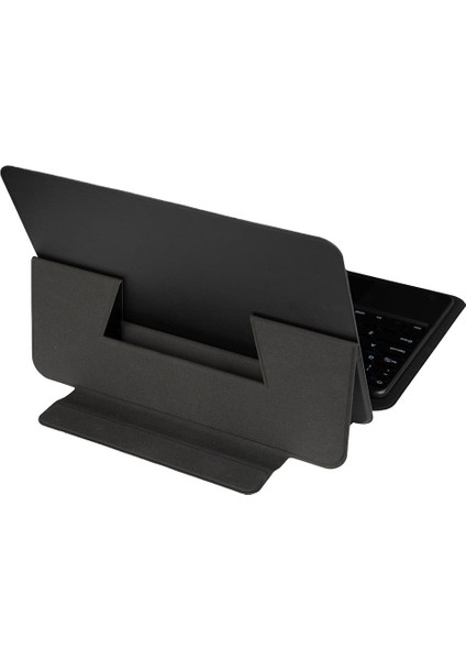 Samsung Galaxy Tab S7 Plus T970 Uyumlu Border Keyboard Bluetooh Bağlantılı Standlı Klavyeli Tablet Kılıfı