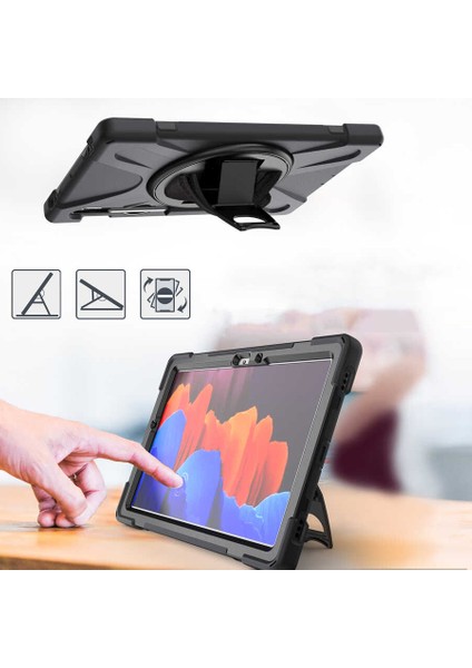 Samsung Galaxy Tab S7 Plus T970 Uyumlu Tablet Kılıfı Sert Pc Zırhlı Defender Kılıf modelleri