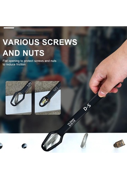 Universal Anahtarı Çift Kafalı Çok Fonksiyonlu 6-22MM (3791)