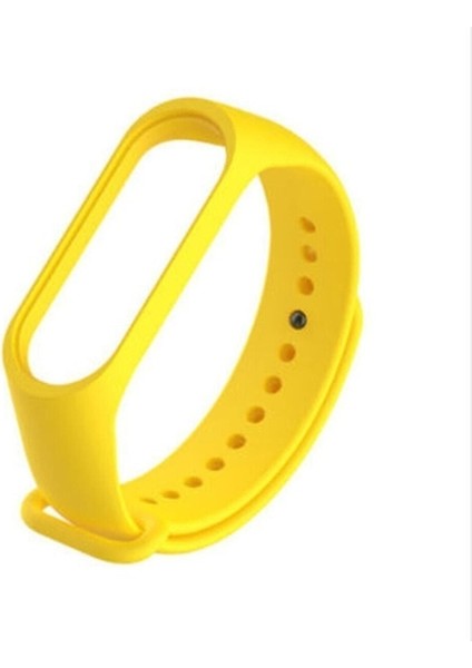 Xiaomi Mi Band 2 Uyumlu Kordon Silikon Esnek Ayarlanabilir Spor Bileklik, Sarı