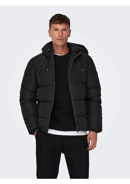 Only&sons 22020857 Fermuarlı Sısme Kapusonlu Mont