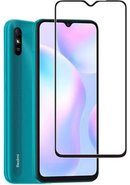 Megafox Teknoloji Xiaomi Redmi 9A Uyumlu Kenarları Kırılmaya Dayanıklı Cam Ekran Koruyucu