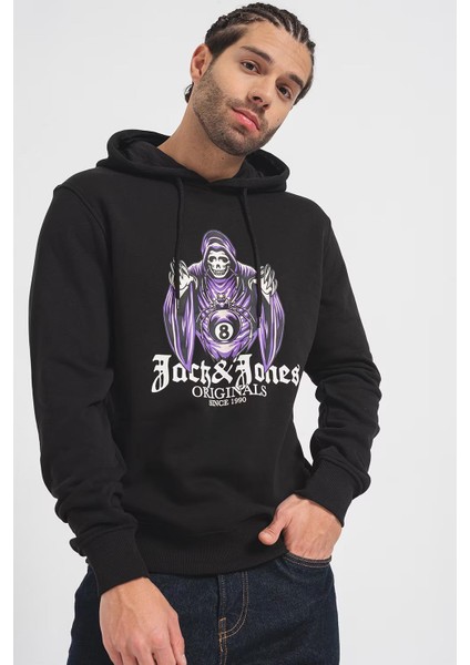 12248898 Baskılı Kapusonlu Sardonlu Sweatshırt fiyatları