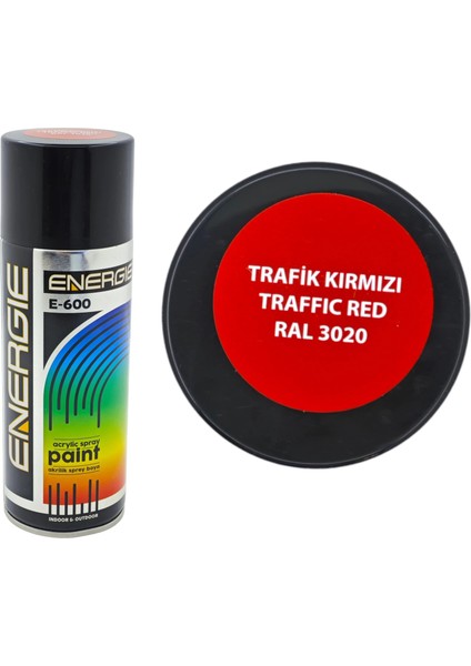 Energıe E-600 Akrilik Sprey Boya Trafik Kırmızı