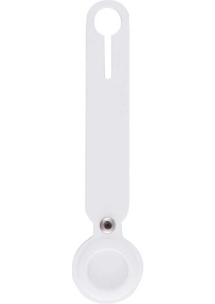 Airtag 02 Silikon Anahtarlık - Beyaz